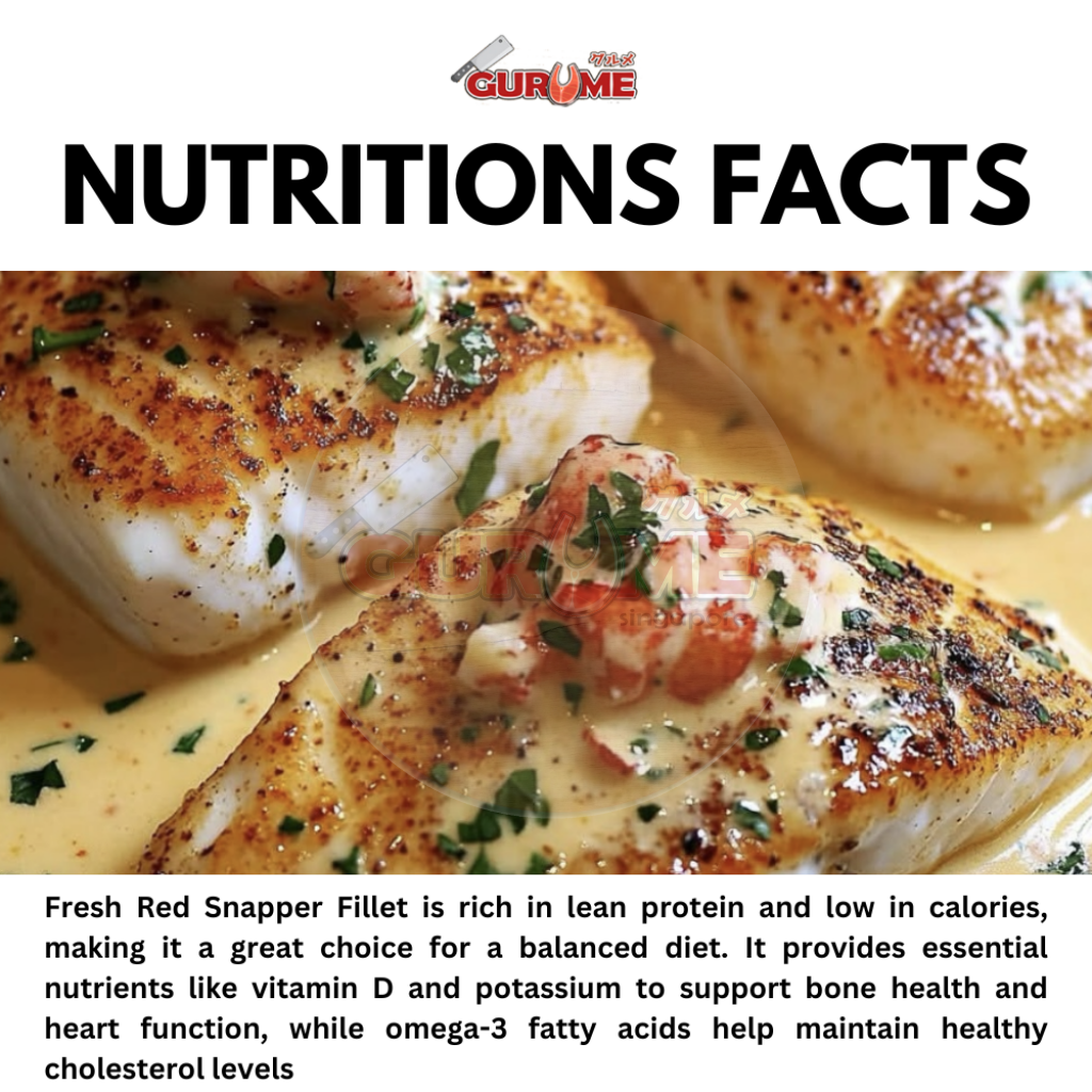 [GURUME] Fresh Red Snapper Fillet (300g-350g) | 红鸡鱼肉