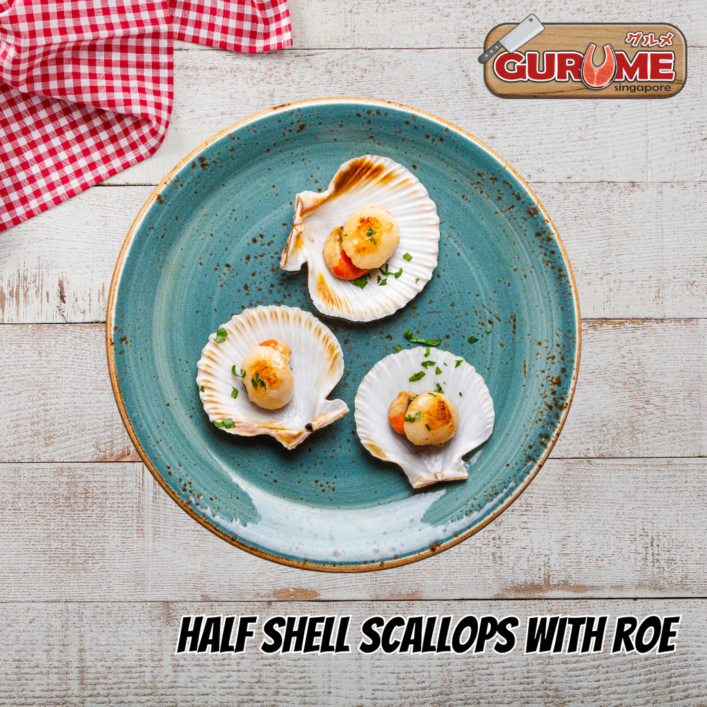 Frozen Half Shell Scallop (7-8 pcs) 1kg