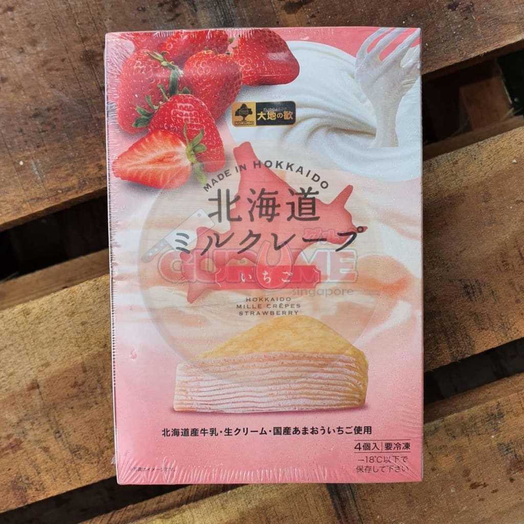Hokkaido Mille Crepe Strawberry (4 Pcs)